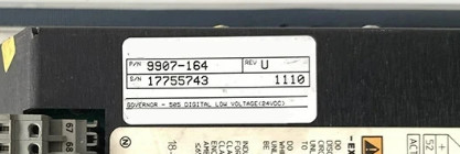 Вудвард 9907-164 Цифровой управляющий Управление турбиной +24 Vdc на платформе 1 А 505