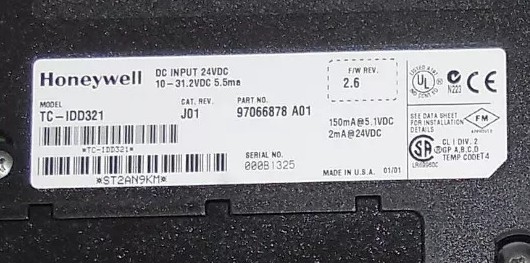TC-IDD321 Honeywell Experion LS I/O спецификации 32 Цифровой модуль ввода постоянного тока