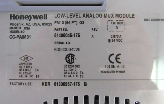 CC-PAIM01 Honeywell Low Level Mux IOTA Module Аналогичный модуль Mux