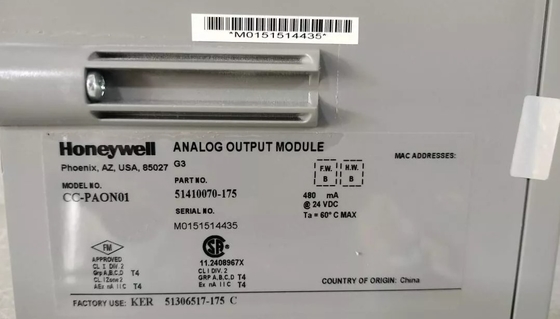 CC-PAON01 Аналоговый выходный модуль Honeywell для модуля PLC контроллера C300