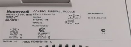 CC-PCF901 Honeywell 9 Port FTE Control Firewall Module совершенно новый на складе