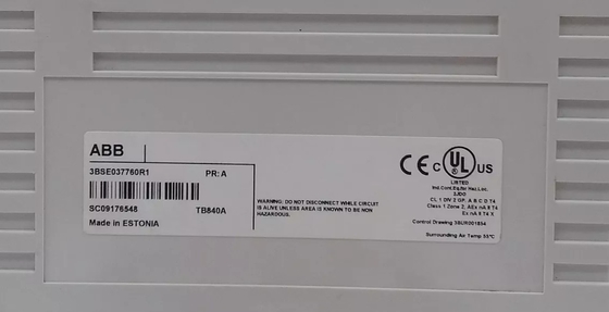 ABB TB840A 3BSE037760R1 Модульбусный оптический кластерный модем для 1+1 избыточной работы