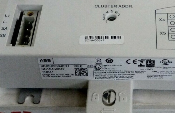 ABB TU841 3BSE020848R1 Терминационное устройство поддержки не избыточных В/В