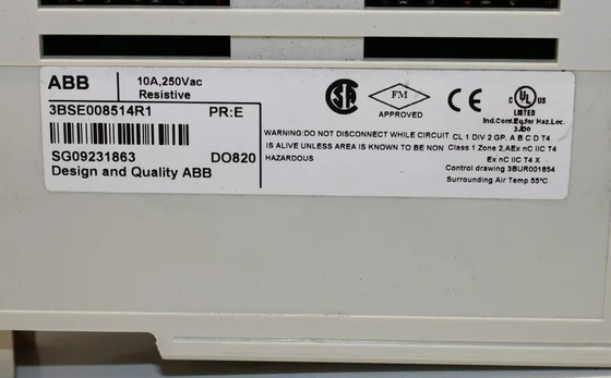 ABB DO820 3BSE008514R1 Цифровой выходной модуль Реле 8-канальный модуль ПЛК