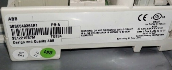 ABB TU834 3BSE040364R1 Расширенный модуль ввода/вывода