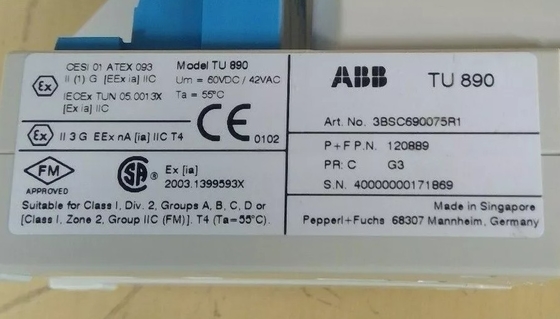 ABB TU890 3BSC690075R1 Модуль с интерфейсом внутренней безопасности