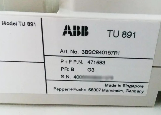 ABB TU891 3BSC840157R1 Модуль управления с помощью ПЛС