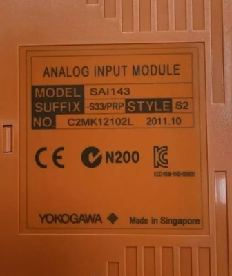 SAI143-S33 YOKOGAWA Аналоговый модуль ввода/вывода (для FIO) Устройство управления безопасностью и Устройство узла безопасности