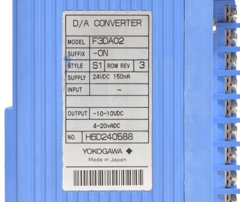 F3DA02-0NS1 YOKOGAWA Цифровой аналоговый выходной модуль D/A преобразователь PLC