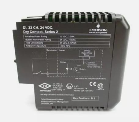 КК3203X1-BA1 Emerson DI 32-канальная 24 VDC сухие контактные карты