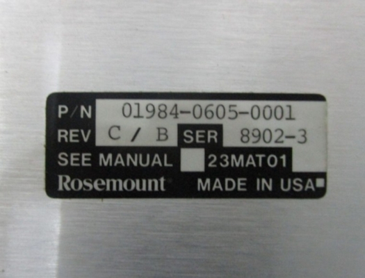 01984-0605-0001 Emerson MUX Модуль высокого напряжения питания
