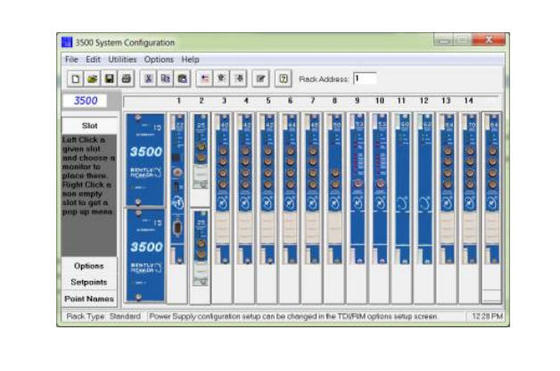 Bently Nevada 3500/01 Rack Configuration Software с удобным интерфейсом для запуска системы и просмотра данных в режиме реального времени