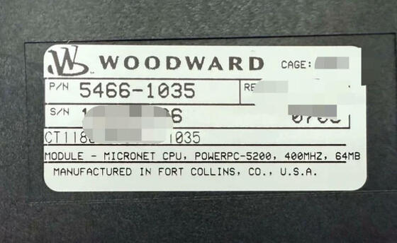 5466-1035 Модуль Woodward Micronet-CPU с несколькими интерфейсами связи и простой или избыточной конфигурацией
