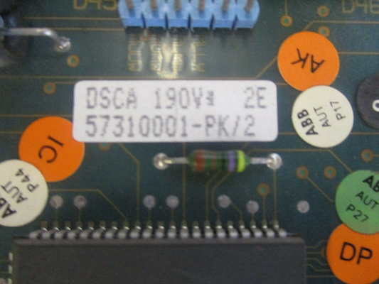 Части 57310001-PK PLC модуля процессора связи DSCA190V ABB запасные