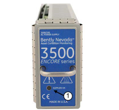 Модуль питания серии Bently Nevada 3500/10E ENCORE с универсальным входом переменного тока с полувысотой конструкции для системы 3500 ENCORE